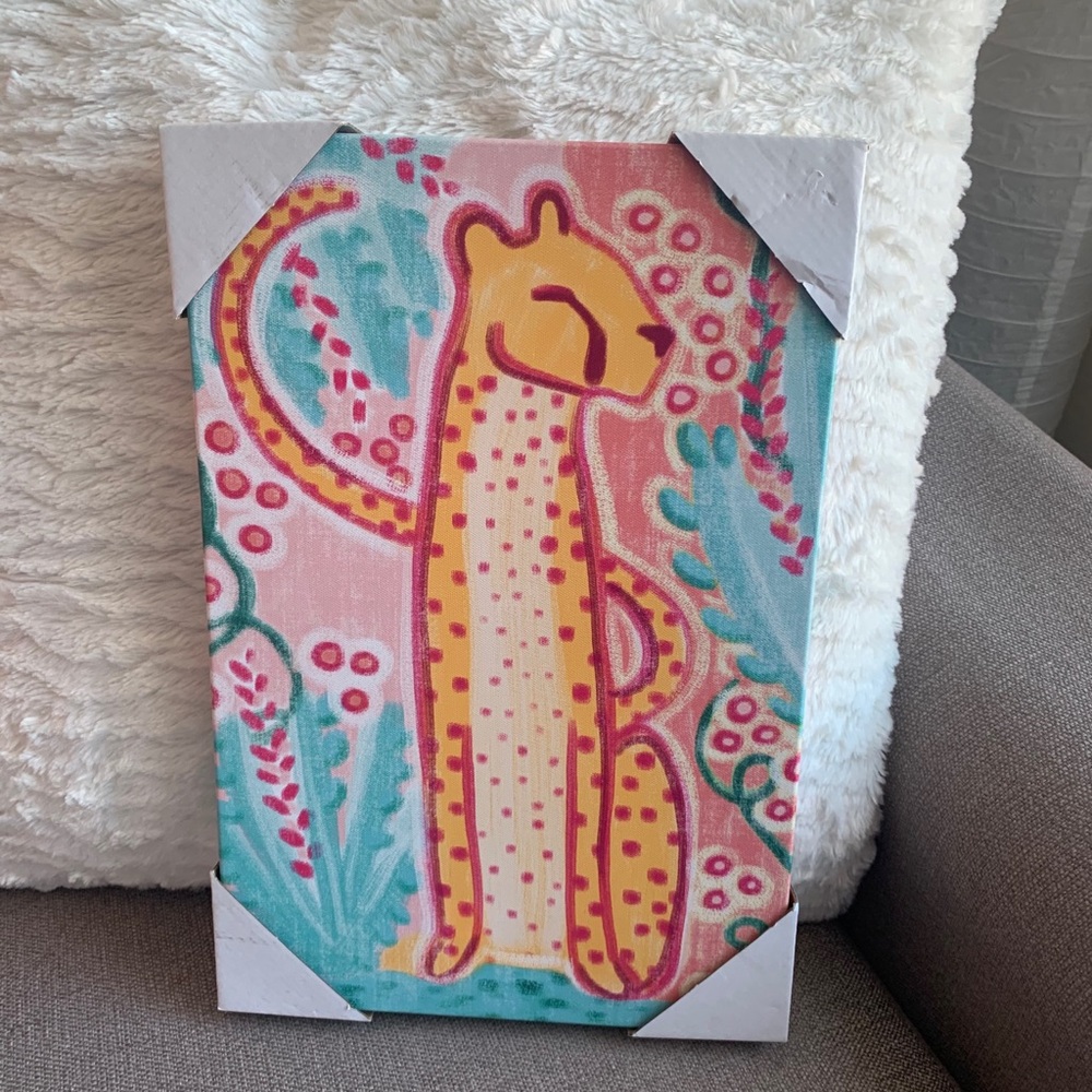 Multicolor Cheetah Print Canvas